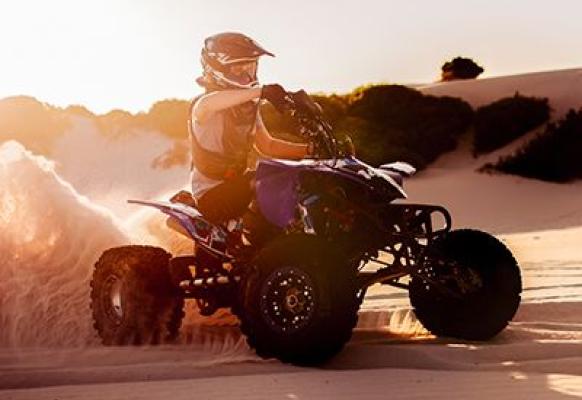man on a quad bike