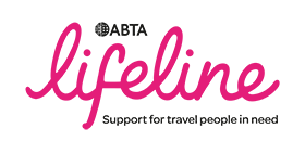 ABTA lifetime graphic highlighting support services for people in need